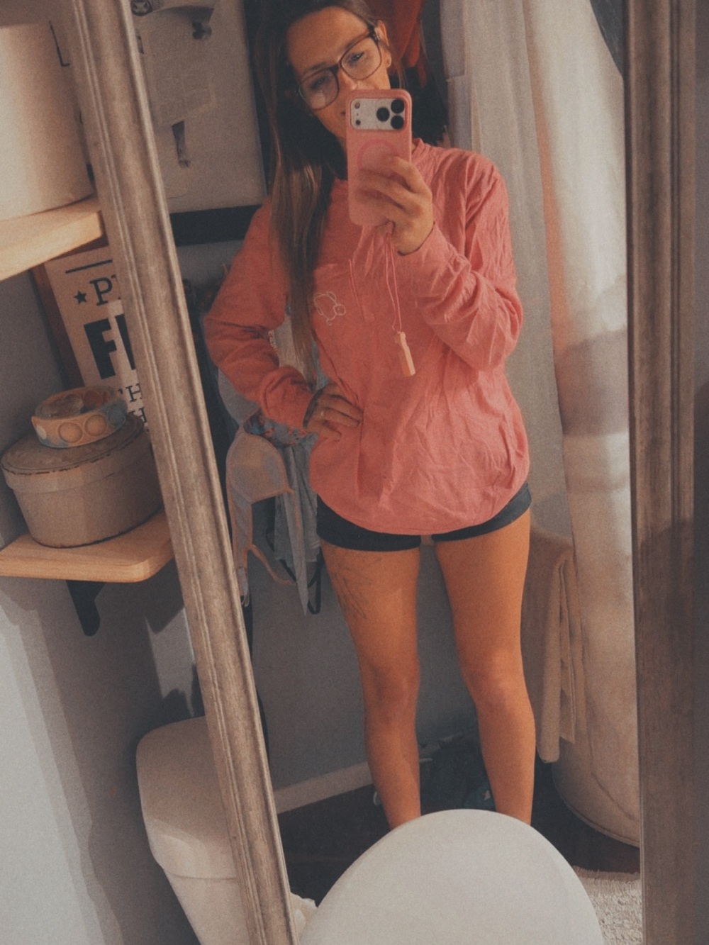 Comfort Colors Coral Pink long sleeve T
